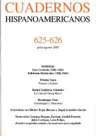 Cuadernos Hispanoamericanos. Núm. 625-626, julio-agosto 2002