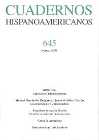 Cuadernos Hispanoamericanos. Núm. 645, marzo 2004