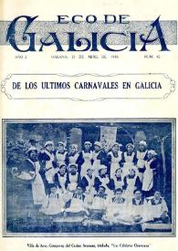 Eco de Galicia (A Habana, 1917-1936) [Reprodución]. Núm. 42 abril 1918