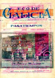 Eco de Galicia (A Habana, 1917-1936) [Reprodución]. Núm. 76 decembro 1918