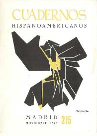Cuadernos Hispanoamericanos. Núm. 215, noviembre 1967