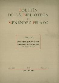 Boletín de la Biblioteca de Menéndez Pelayo. 1953