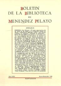 Boletín de la Biblioteca de Menéndez Pelayo. 1995