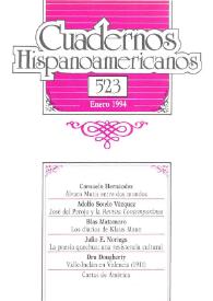 Cuadernos Hispanoamericanos. Núm. 523, enero 1994