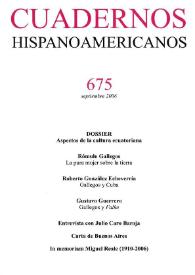 Cuadernos Hispanoamericanos. Núm. 675, septiembre 2006