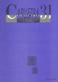 Caplletra: Revista Internacional de Filologia. Núm. 31, tardor de 2001