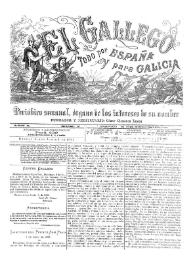 El Gallego. Periódico semanal órgano de los intereses de su nombre. Num. 7, 8 de junio de 1879
