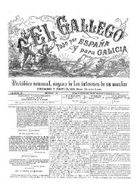 El Gallego. Periódico semanal órgano de los intereses de su nombre. Núm. 9, 22 de junio de 1879