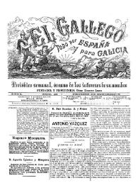 El Gallego. Periódico semanal órgano de los intereses de su nombre. Núm. 21,  4 de de septiembre de 1879