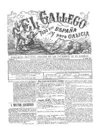 El Gallego. Periódico semanal órgano de los intereses de su nombre. Núm. 47, 14 de marzo 1880