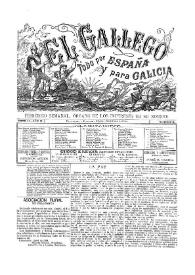 El Gallego. Periódico semanal órgano de los intereses de su nombre. Núm. 3, 16 de mayo de 1880