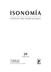 Isonomía : Revista de Teoría y Filosofía del Derecho. Núm. 29, octubre 2008