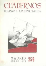 Cuadernos Hispanoamericanos. Núm. 259, enero 1972