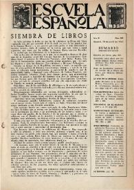Escuela española. Año III, núm. 102, 29 de abril de 1943