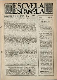 Escuela española. Año III, núm. 103, 6 de mayo de 1943