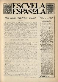 Escuela española. Año II, Primer semestre, núm. 34, 8 de enero de 1942