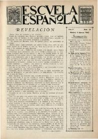 Escuela española. Año II, Primer semestre, núm. 38, 5 de febrero de 1942