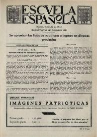 Escuela española. Año II, Suplementos del Segundo semestre de 1942