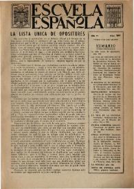 Escuela española. Año VI, núm. 264, 6 de junio de 1946