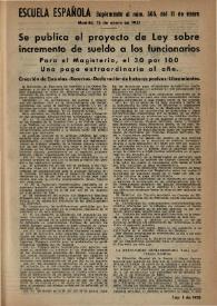 Escuela española. Año XI, Suplementos de 1951