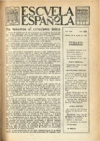 Escuela española. Año XVII, núm. 870, 22 de agosto de 1957