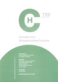 Cuadernos Hispanoamericanos. Núm. 702, diciembre 2008