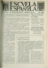Escuela española. Año XXI, núm. 1103, 14 de diciembre de 1961