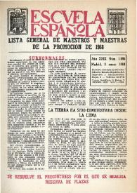 Escuela española. Año XXIX, núm. 1695, 8 de enero de 1969