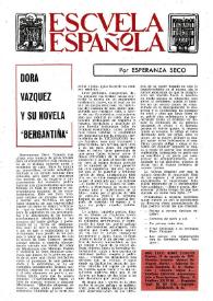 Escuela española. Año XXXIII, núm. 2126-2127, 16 de agosto de 1973