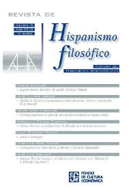 Revista de la Asociación de Hispanismo Filosófico. Núm. 15, Año 2010
