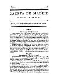 Gazeta de Madrid. 1808. Núm. 32, 8 de abril de 1808