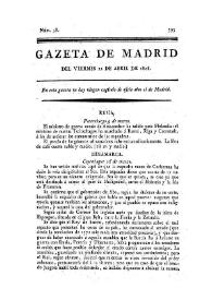 Gazeta de Madrid. 1808. Núm. 38, 22 de abril de 1808