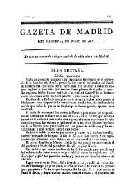 Gazeta de Madrid. 1808. Núm. 57, 14 de junio de 1808