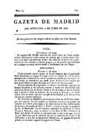 Gazeta de Madrid. 1808. Núm. 64, 22 de junio de 1808