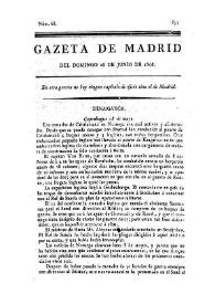 Gazeta de Madrid. 1808. Núm. 68, 26 de junio de 1808
