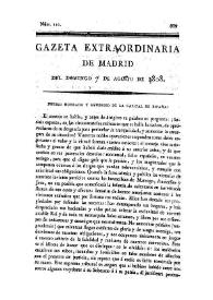 Gazeta de Madrid. 1808. Núm. 110, 7 de agosto de 1808