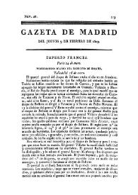 Gazeta de Madrid. 1809. Núm. 40, 9 de febrero de 1809