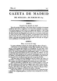 Gazeta de Madrid. 1809. Núm. 46, 15 de febrero de 1809