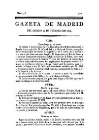 Gazeta de Madrid. 1809. Núm. 56, 25 de febrero de 1809