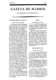 Gazeta de Madrid. 1809. Núm. 130, 10 de mayo de 1809