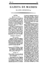 Gazeta de Madrid. 1809. Núm. 138, 18 de mayo de 1809