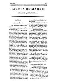 Gazeta de Madrid. 1809. Núm. 143, 23 de mayo de 1809