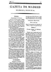 Gazeta de Madrid. 1809. Núm. 151, 31 de mayo de 1809
