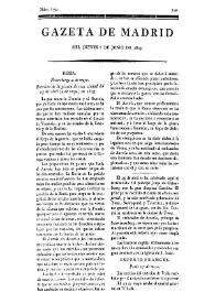 Gazeta de Madrid. 1809. Núm. 159, 8 de junio de 1809