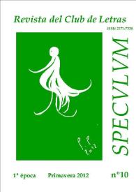 Speculum. Revista del Club de Letras. Primera época, núm. 10, primavera 2012
