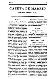 Gazeta de Madrid. 1810. Núm. 2, 2 de enero de 1810