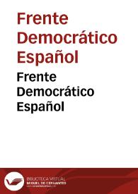 Frente Democrático Español