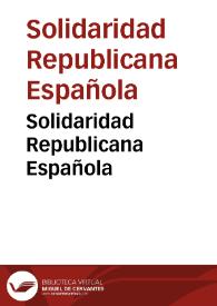 Solidaridad Republicana Española