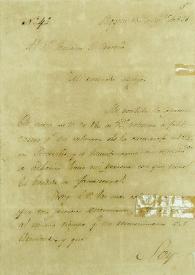 [Carta de Simón Bolívar a Francisco Carreño]