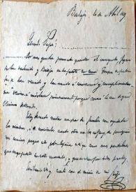 Carta a su padre, Badajoz, 10 de abril de 1835